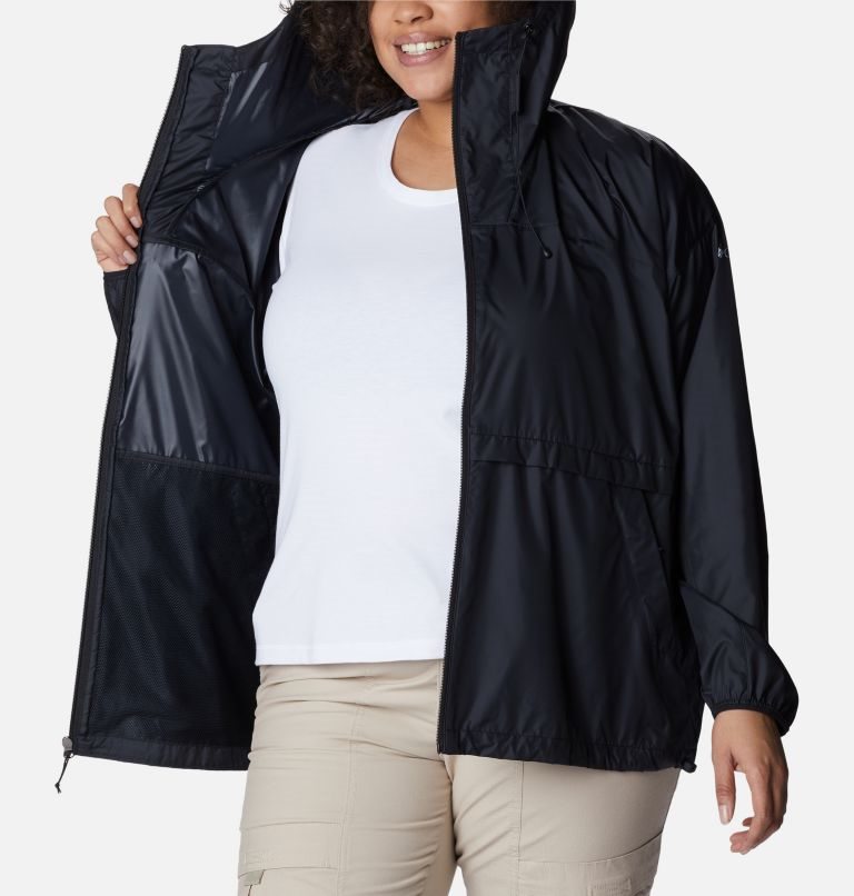 Women's Columbia Alpine Chill Windbreaker Jackets Black | Plus Size CA-EL418